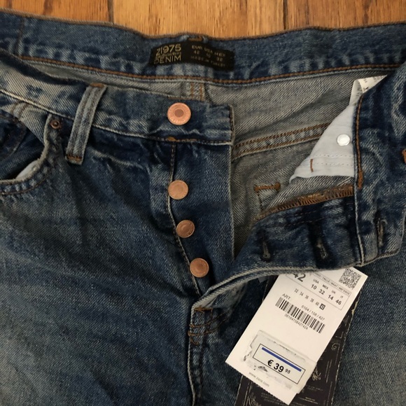 NWT -ZARA -Z1975 Denim Jeans USA size 10 - Picture 3 of 8